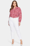 Women Sheri Slim Ankle Jeans In Plus Size In Optic White, Size: 14w   Denim