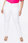 Women Alina Skinny Jeans In Plus Size In Optic White, Size: 14w   Denim