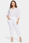 Women Sheri Slim Ankle Jeans In Plus Size In Optic White, Size: 14w   Denim