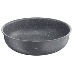 Lagostina Ingenio Induction Wok, Alluminio Antiaderente, Effetto Pietra, 28 cm