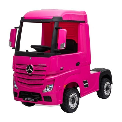 Camion elettrico rosa per bambini Mercedes Actros