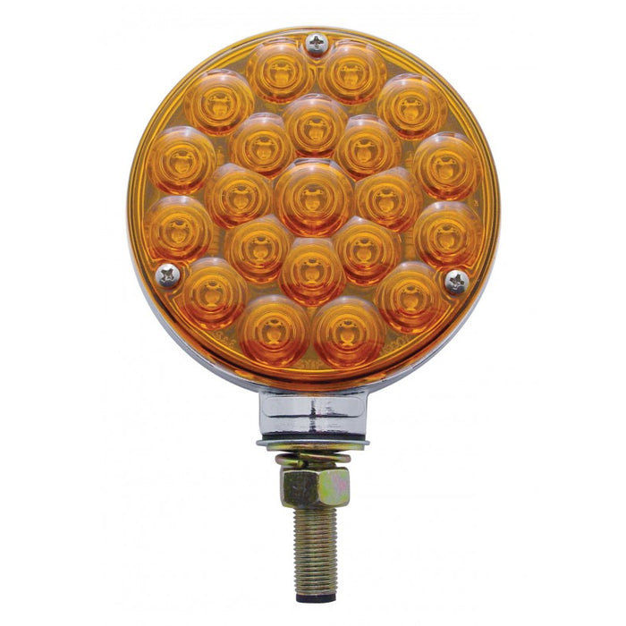 Amber/amber 21 diode LED double-face pedestal turn signal light ...