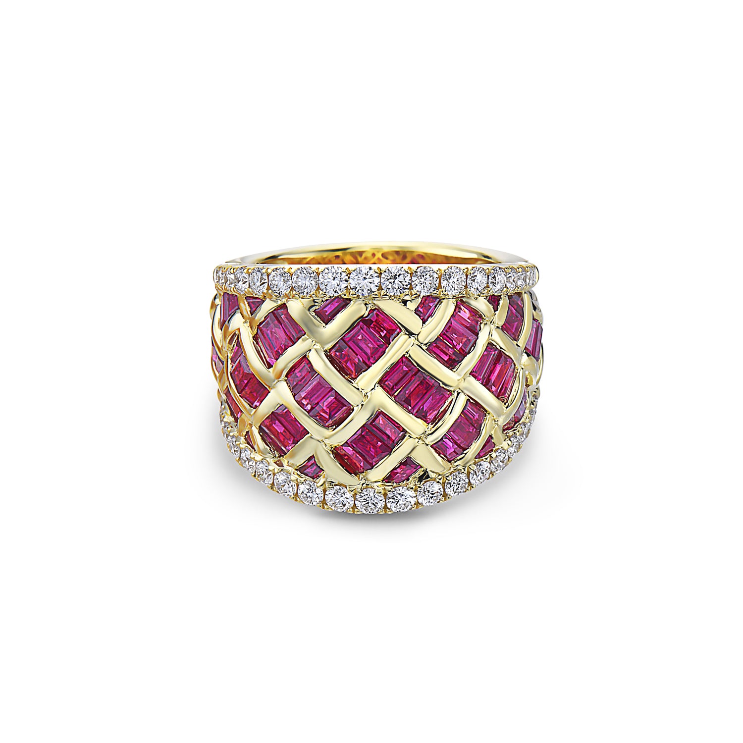 Krypell Collection Diamond Basket Weave Ring – Charles Krypell Fine Jewelry