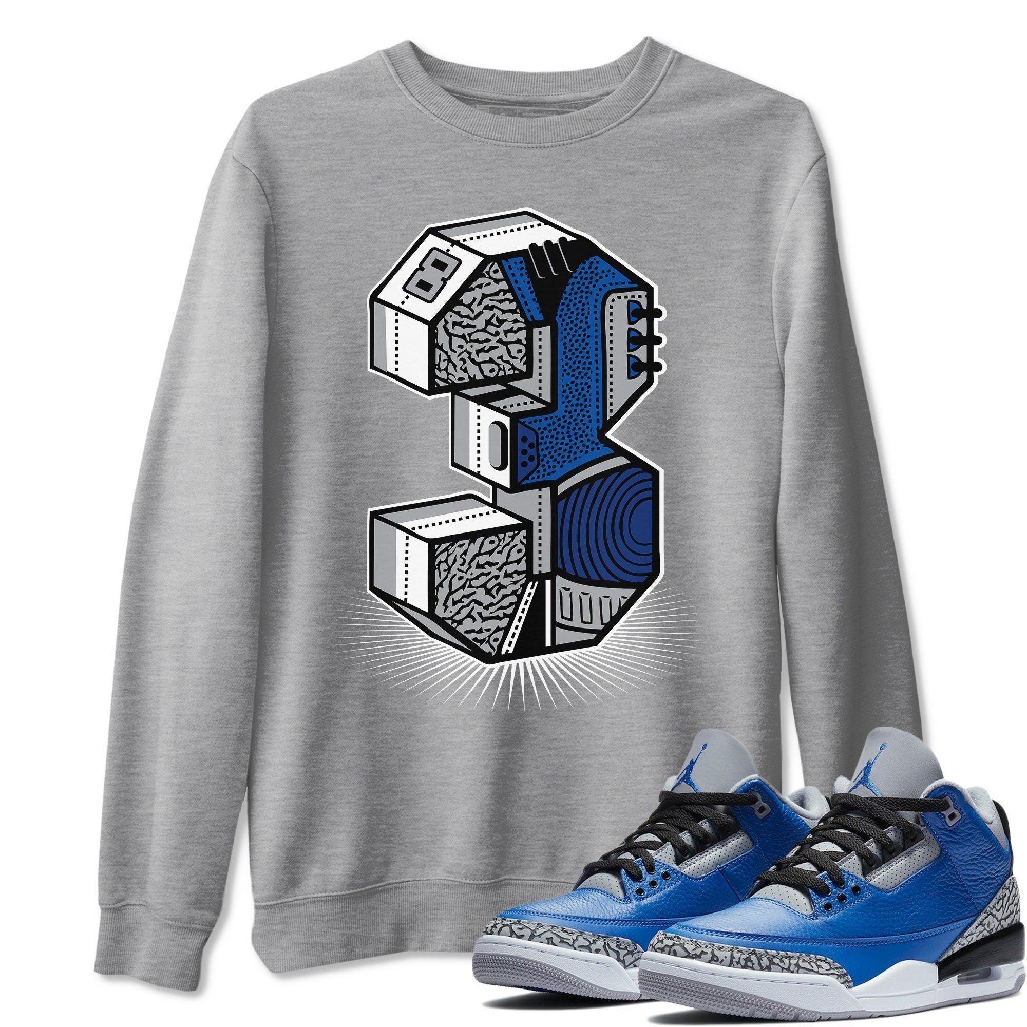 royal blue 3s shirt