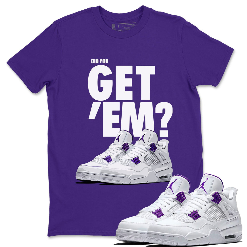 jordan 4 court purple shirt