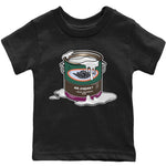 Air Jordan 1 Hand Crafted Bucket Crew Neck Baby Youth T-Shirt Matching Outfits Image Black Short Sleeve Tees2