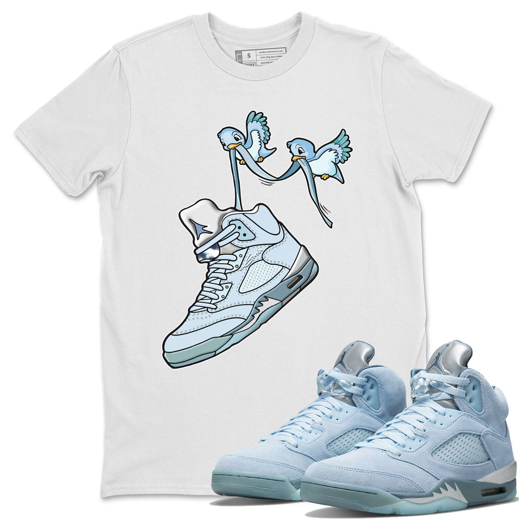 blue bird jordan 5 outfit