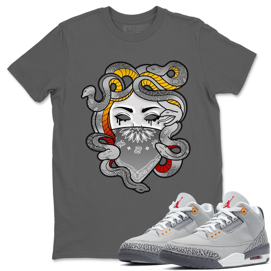 Air Jordan 3 Cool Grey Sneaker Shirts And Sneaker Matching Outfits Medusa T Shirt Sneaker Release Tees