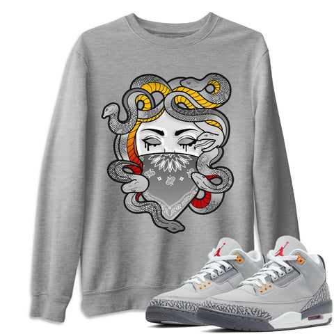 Air Jordan 3 Cool Grey Sneaker Shirts And Sneaker Matching Outfits Medusa Sweatshirt Sneaker Release Tees