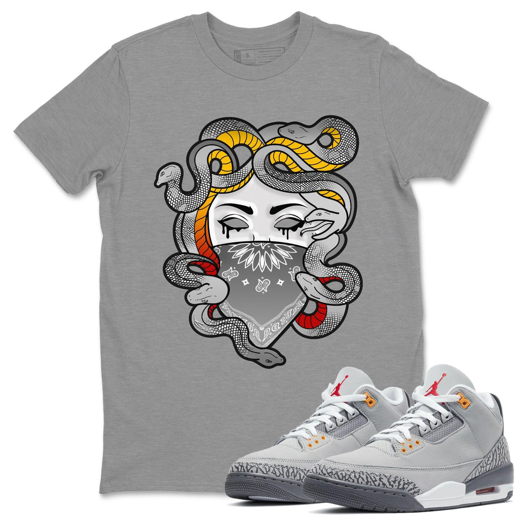 Air Jordan 3 Cool Grey Sneaker Shirts And Sneaker Matching Outfits Medusa T Shirt Sneaker Release Tees