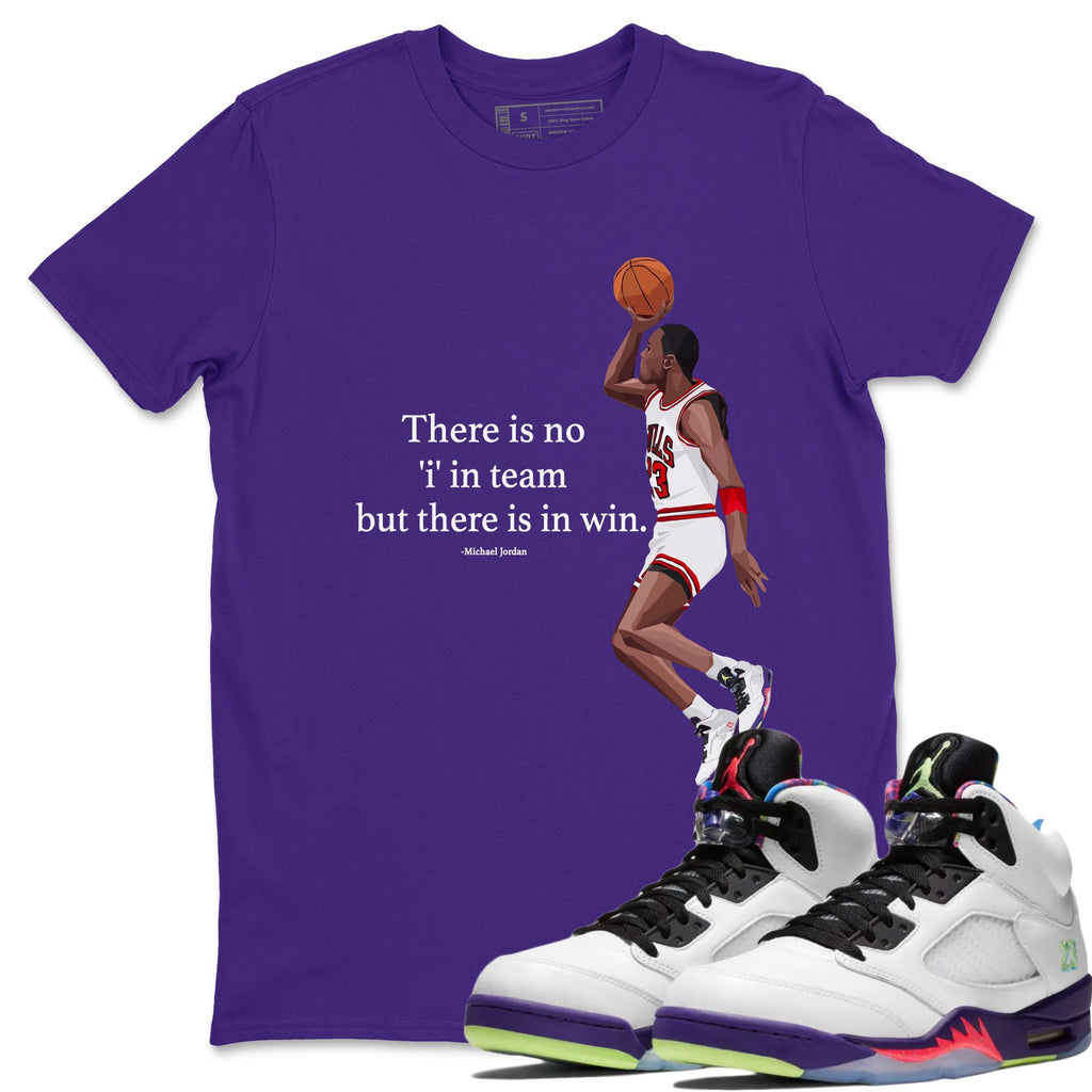 purple and green jordan shirt