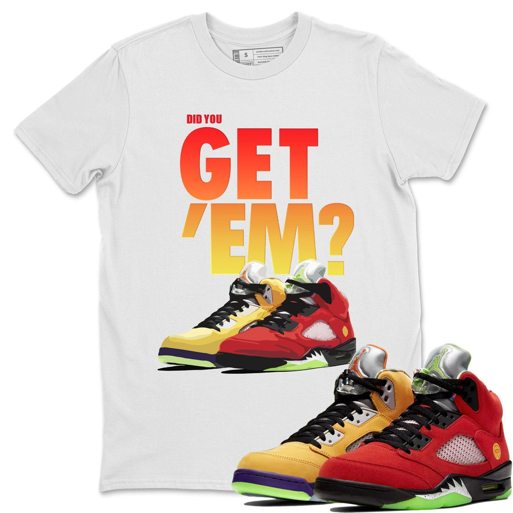 red and yellow jordan shirt