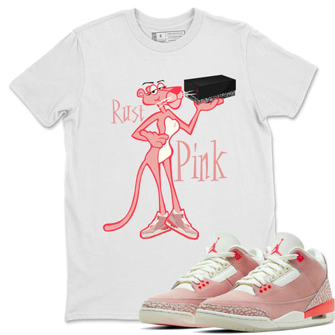 Air Jordan 3 Retro Wmns Rust Pink Sneakers Matching Tees Outfit And Aj3 Rust Pink Accessories Sneaker Release Tees