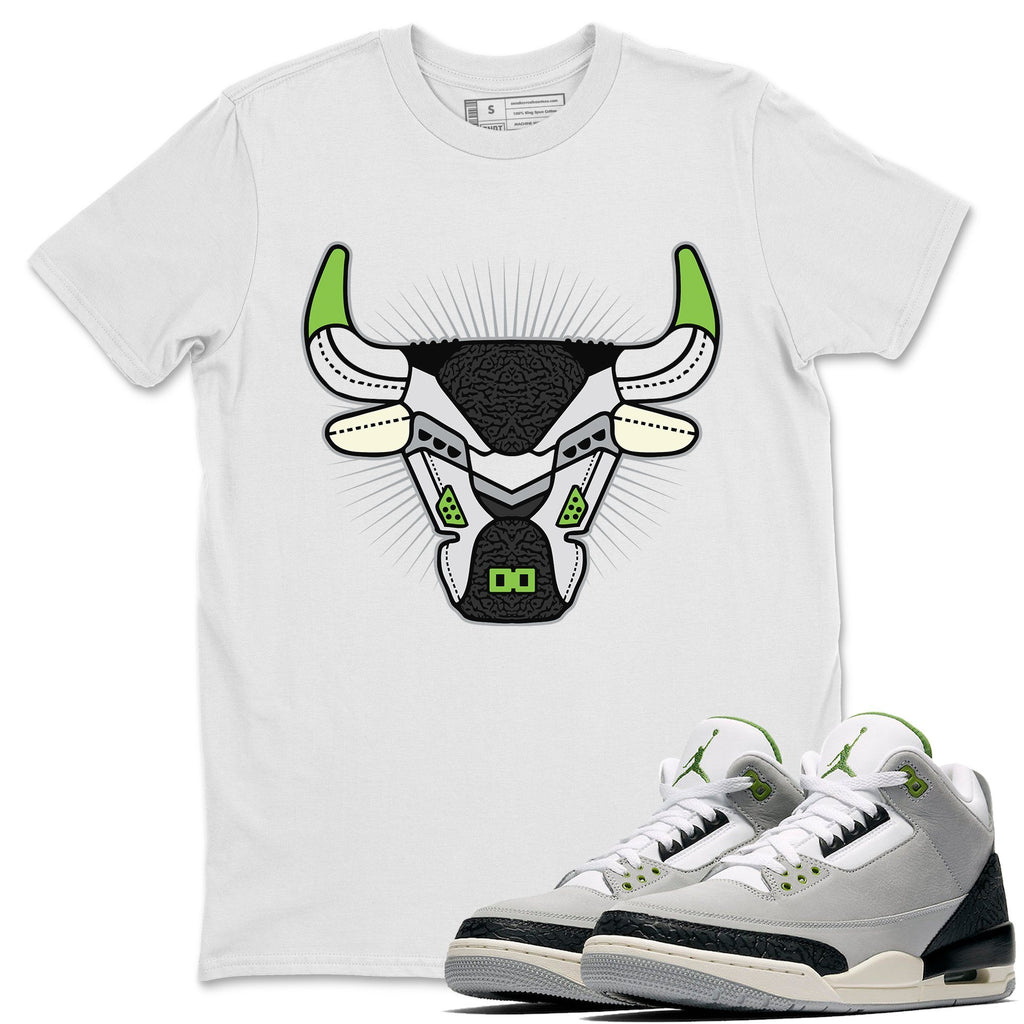 AJ3 Bull Head Jordan 3 Chlorophyll 