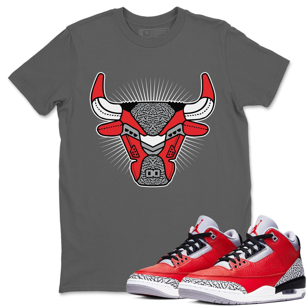 Cool Grey AJ3 Bull Head Unite Air 