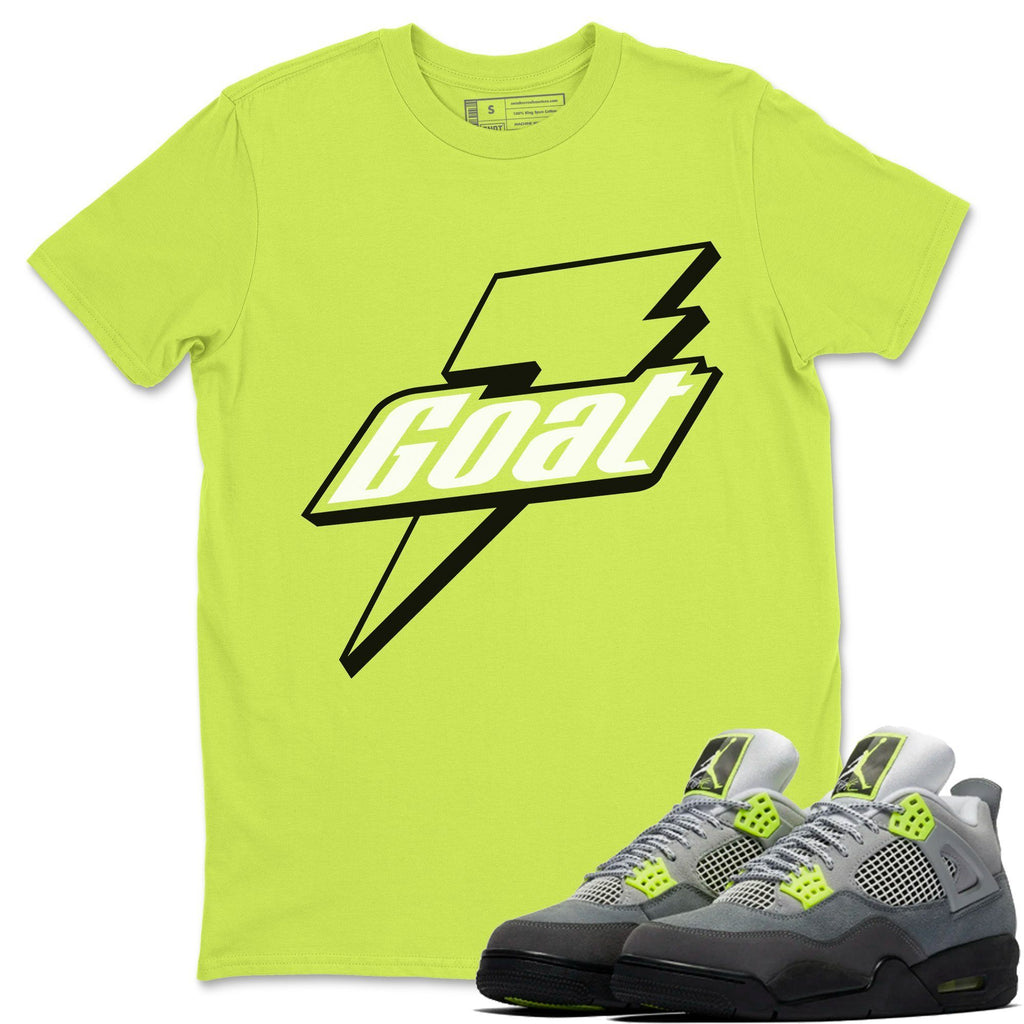 jordan 4 neon green shirt