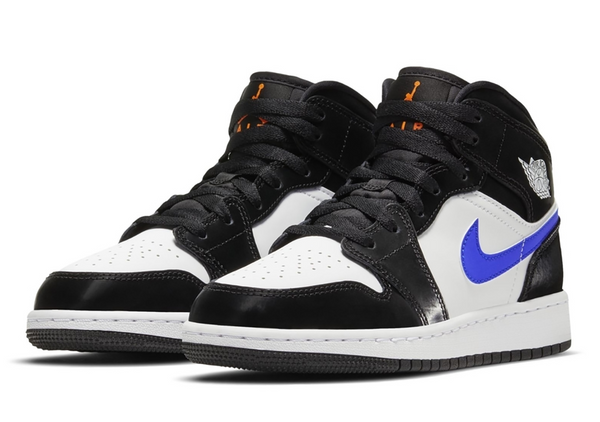 air jordan 1 mid black racer blue