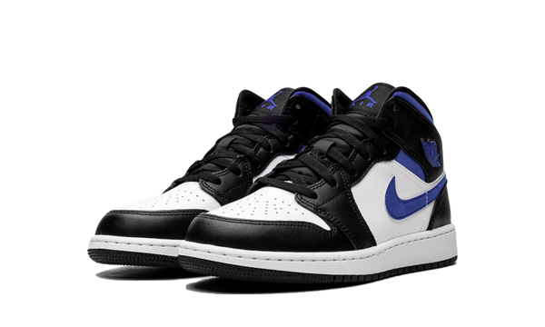 air jordan 1 mid white racer blue black