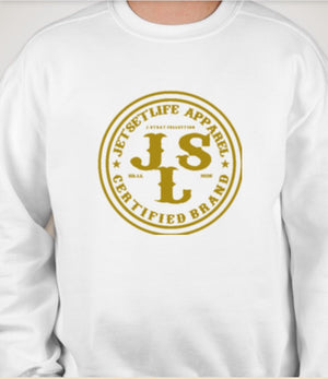 white and gold champion hoodie