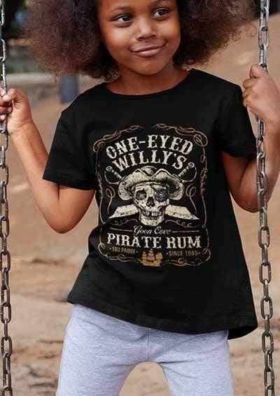 One-Eyed Willy's Goon Cove Rum Kids T-Shirt  - Off World Tees