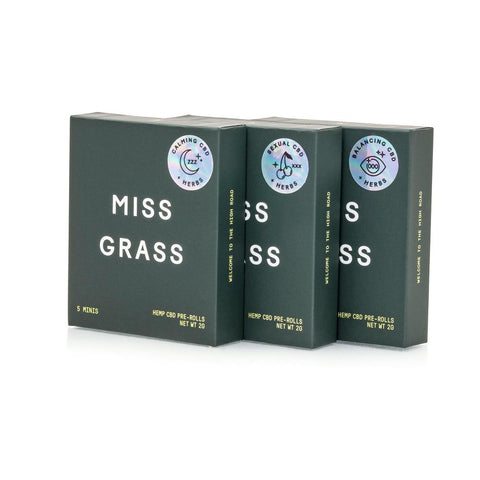 Miss Grass Hemp + Herb Mini Pre-Roll Trio