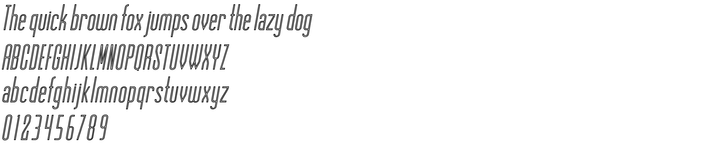 Skyward Sans Inline Italic