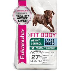EUKANUBA ADULT FIT BODY LARGE BREED DRY DOG FOOD