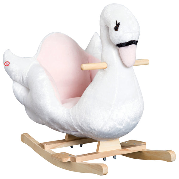 Personalised Rocking Horse Rocking White Swan 0