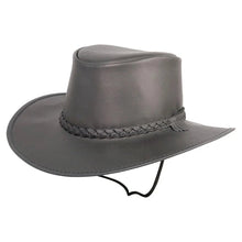 Load image into Gallery viewer, Cooper | Leather Outback Hat Black

