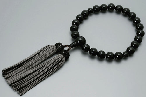 buddhist prayer beads onyx Mens