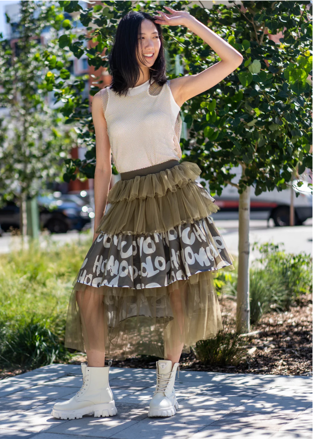 Graffiti Tulle Skirt