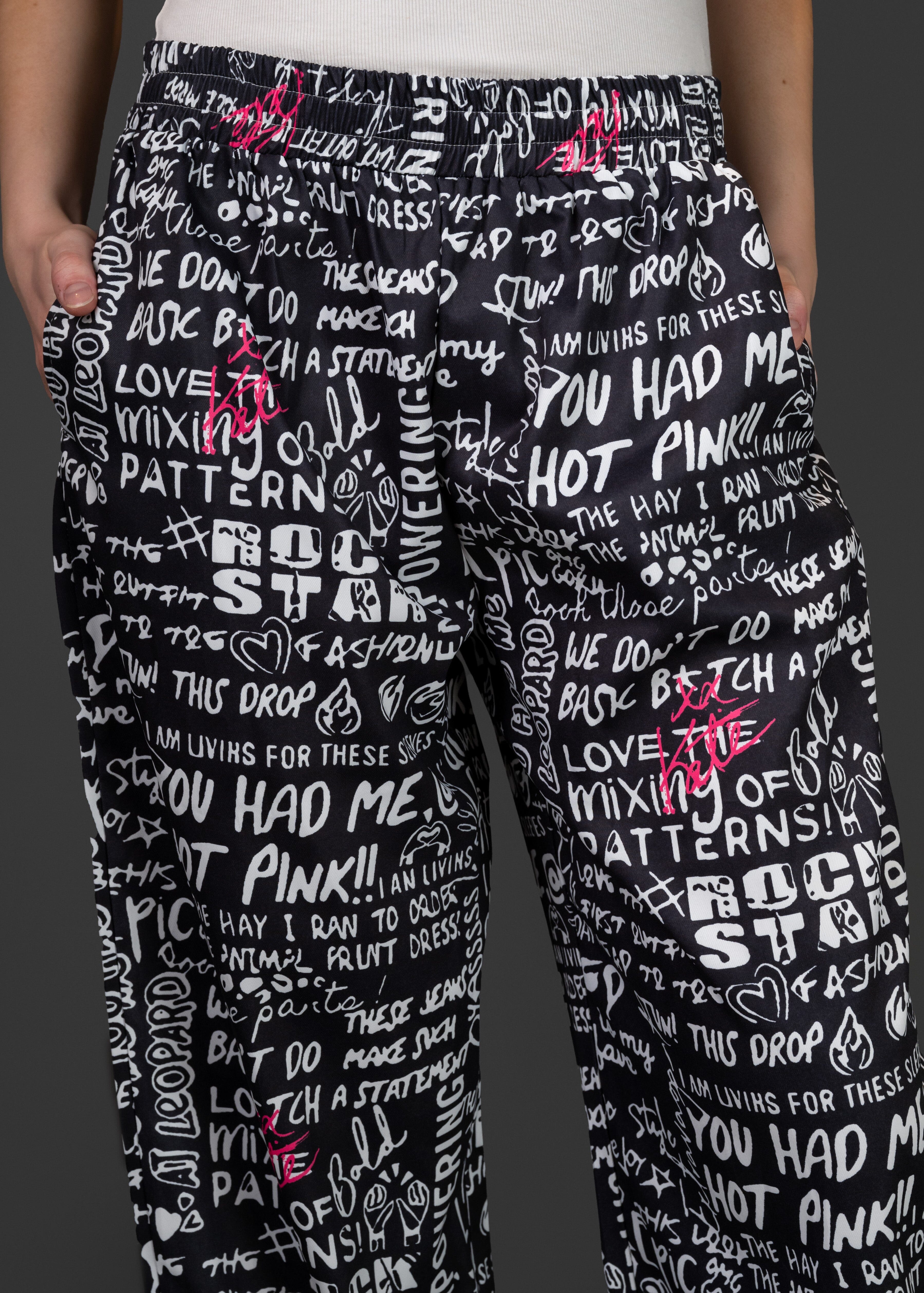 KH Graffiti Printed Pants Pants Kate Hewko 