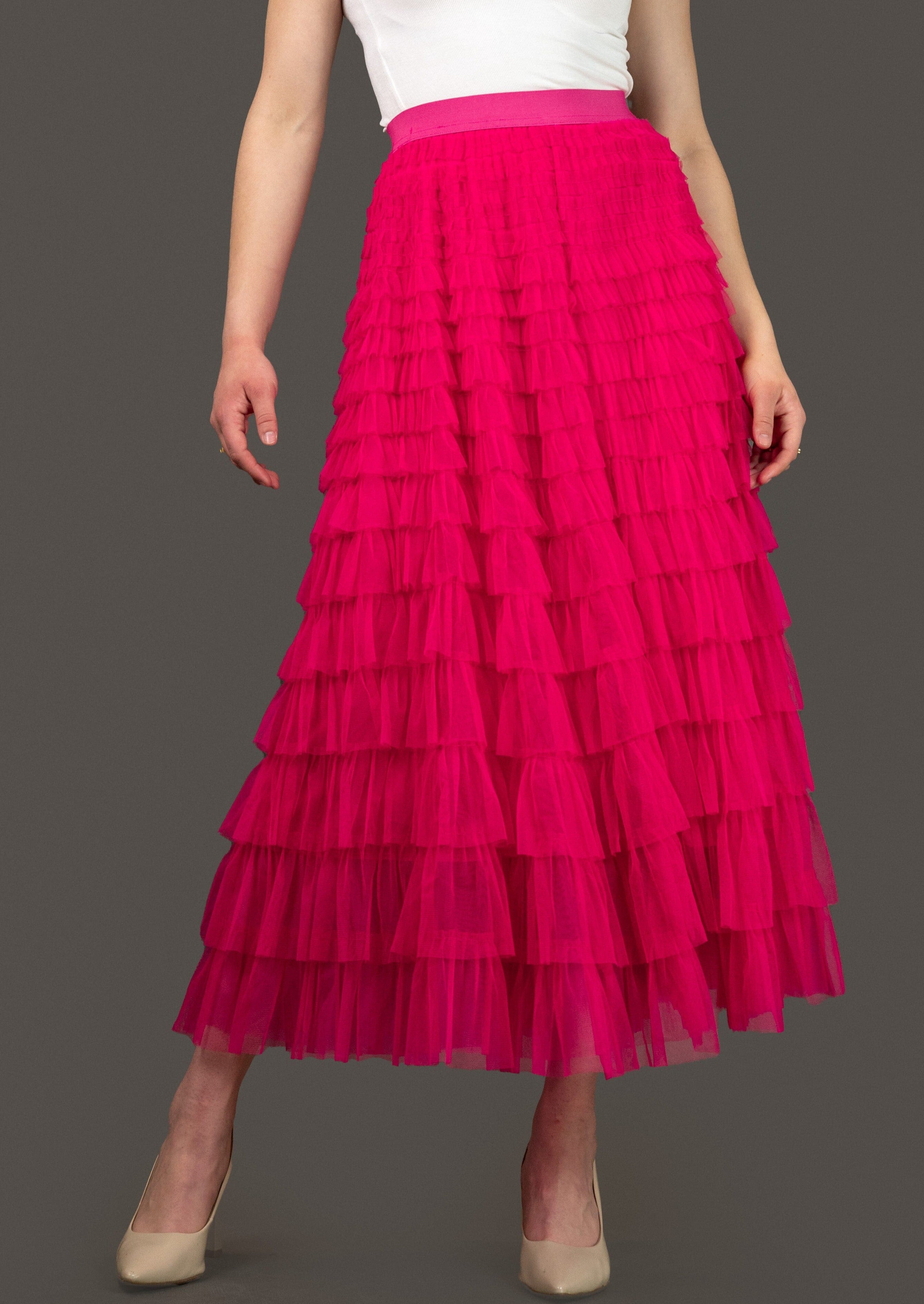 Tiered Ruffle Tulle Skirt Kate Hewko 