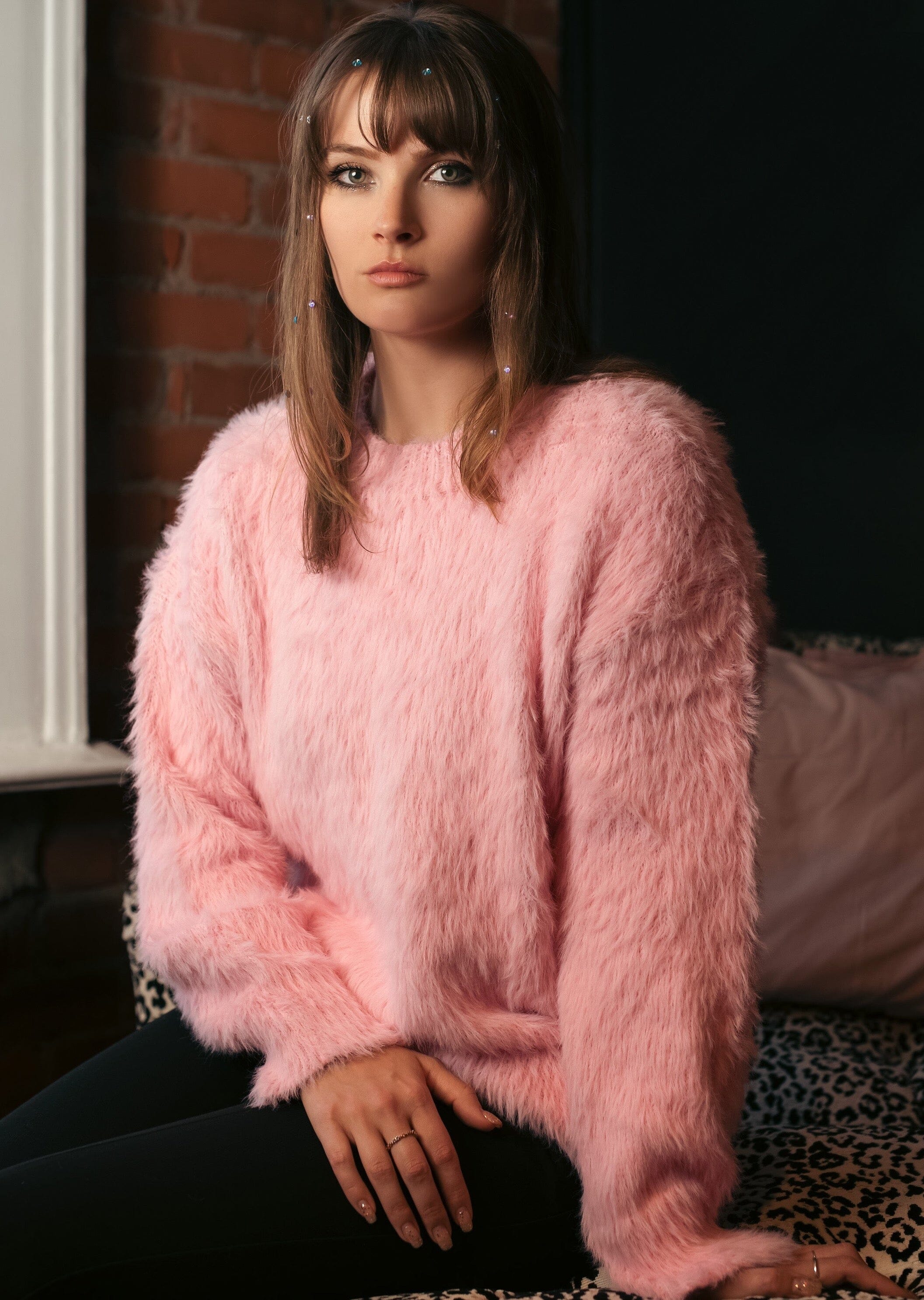 Faux Mohair Sweater