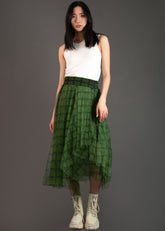 Green Plaid Tulle Skirt Skirts Kate Hewko 