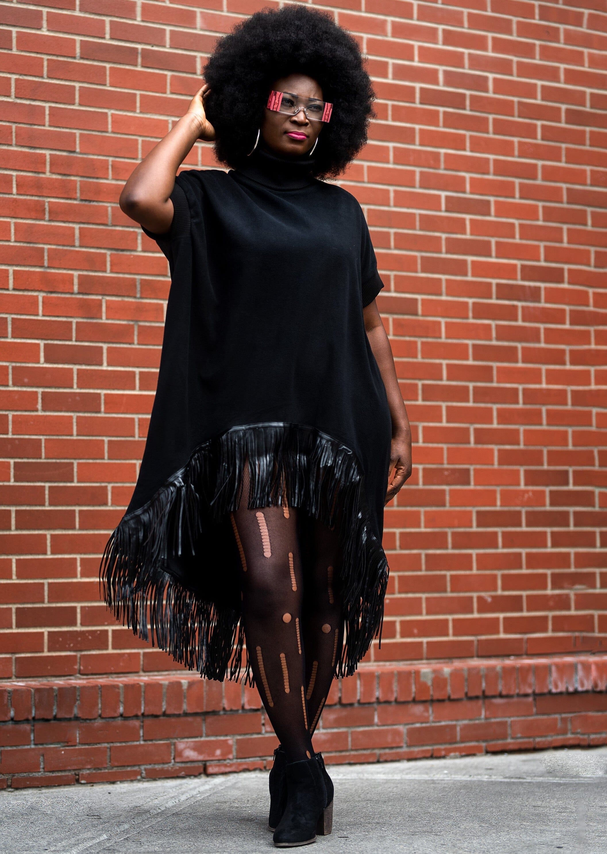 High Low Fringed Tunic Blouses Kate Hewko 