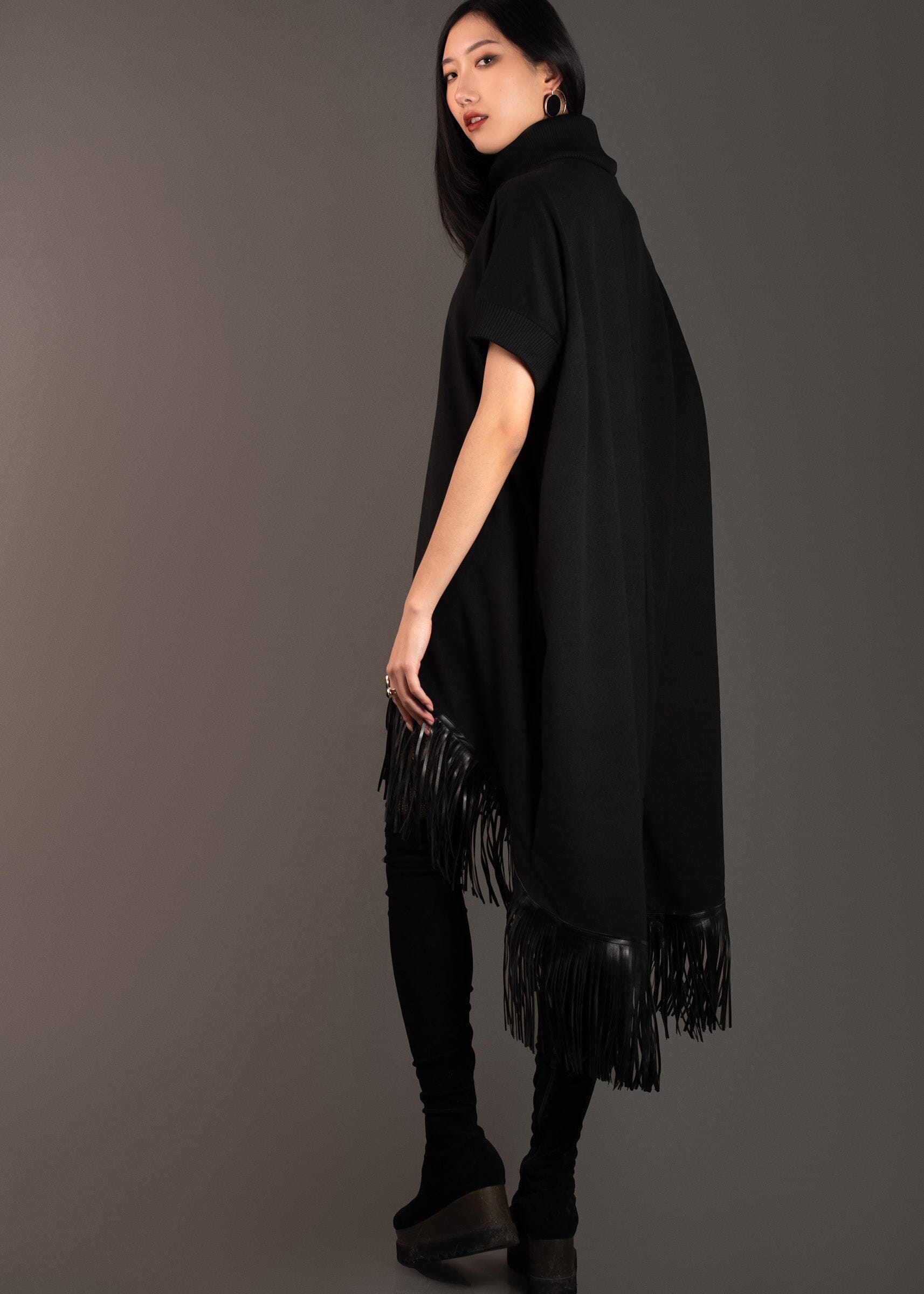 High Low Fringed Tunic Blouses Kate Hewko 