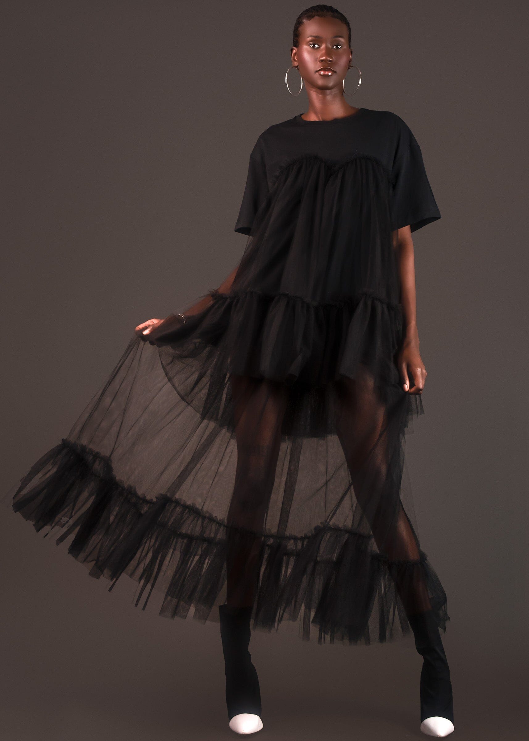 Long Layered Tulle Tee Dress Dresses Kate Hewko 