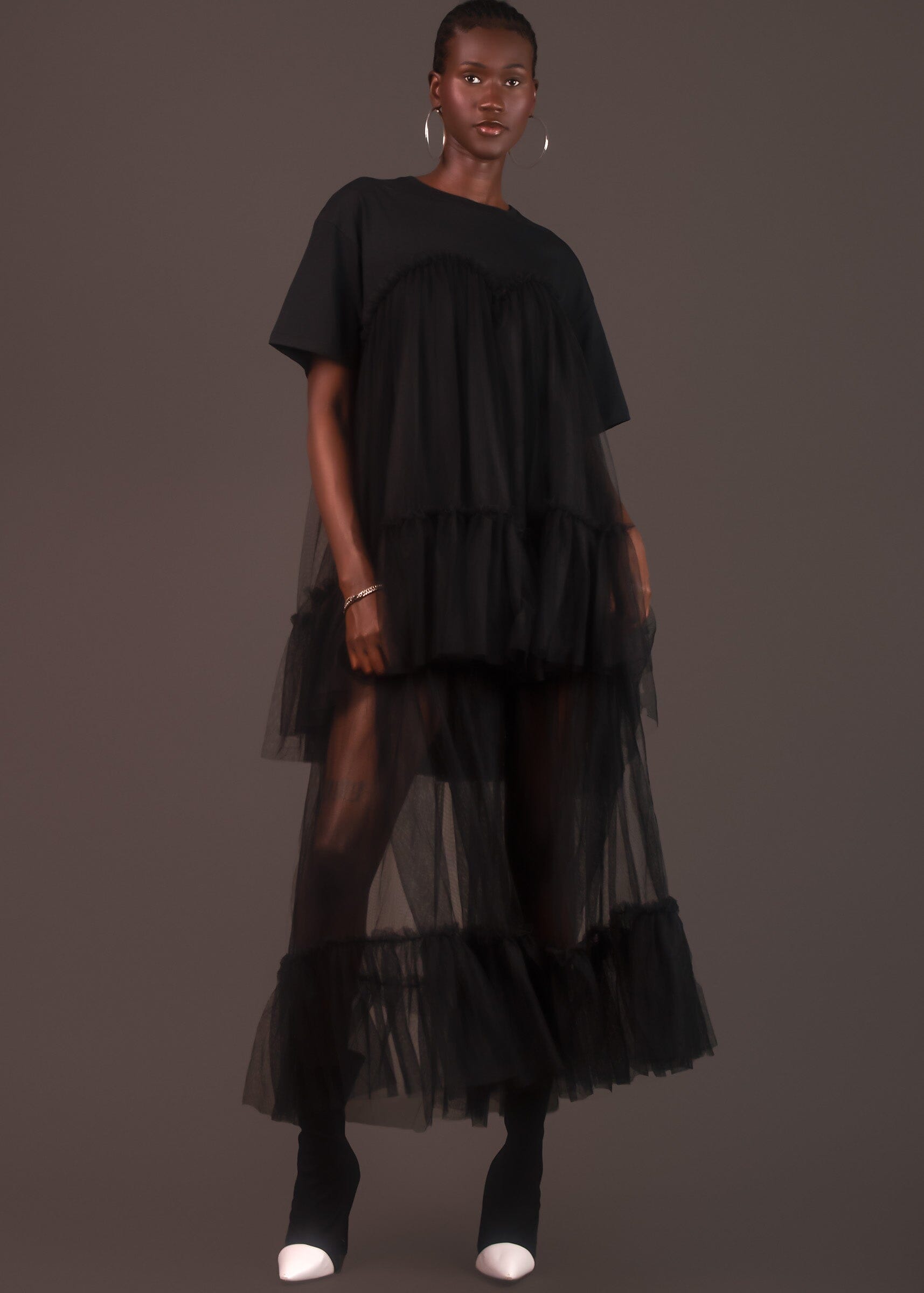 Long Layered Tulle Tee Dress Dresses Kate Hewko 