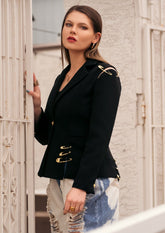 Safety Pin Blazer Blazers Kate Hewko 