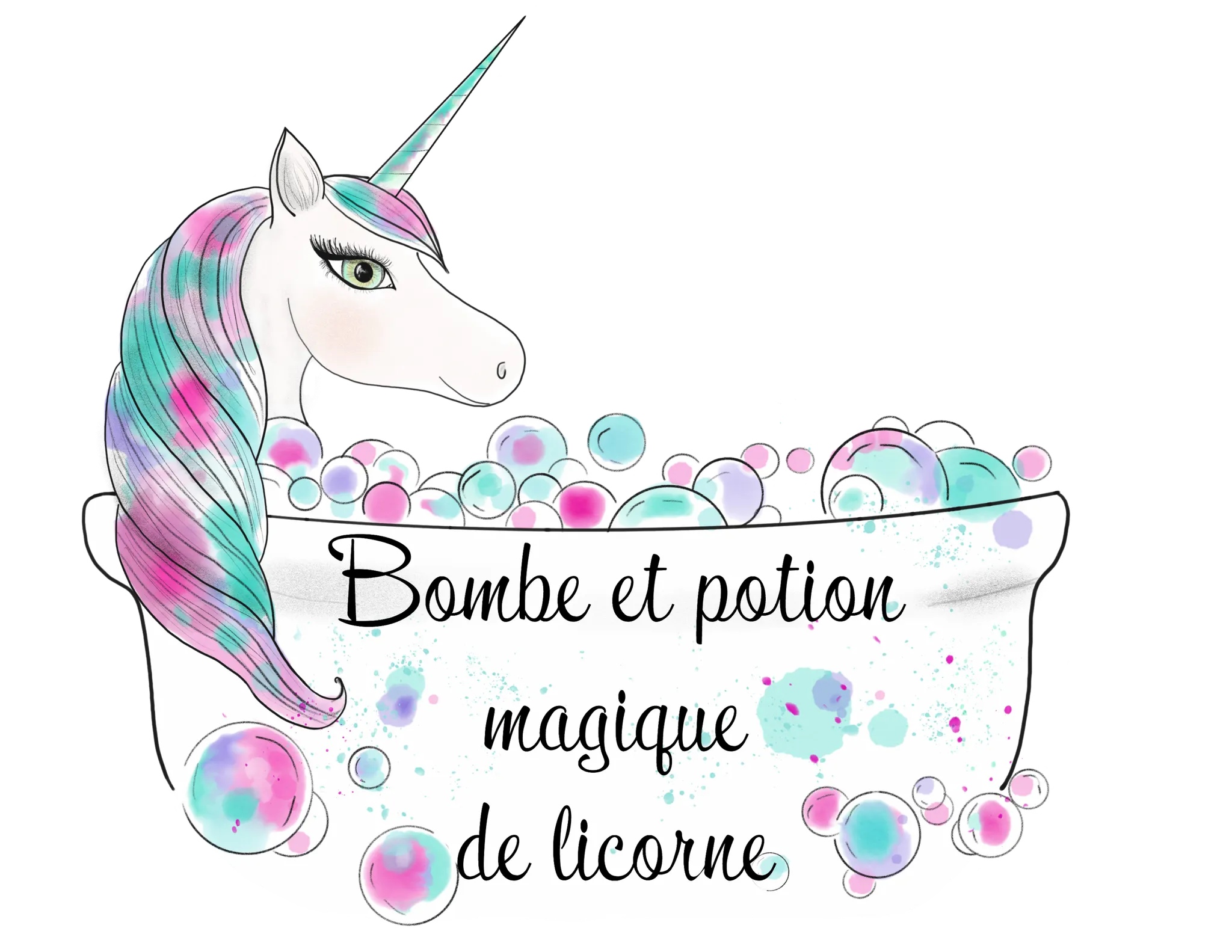 Bombe et potion magique de licorne