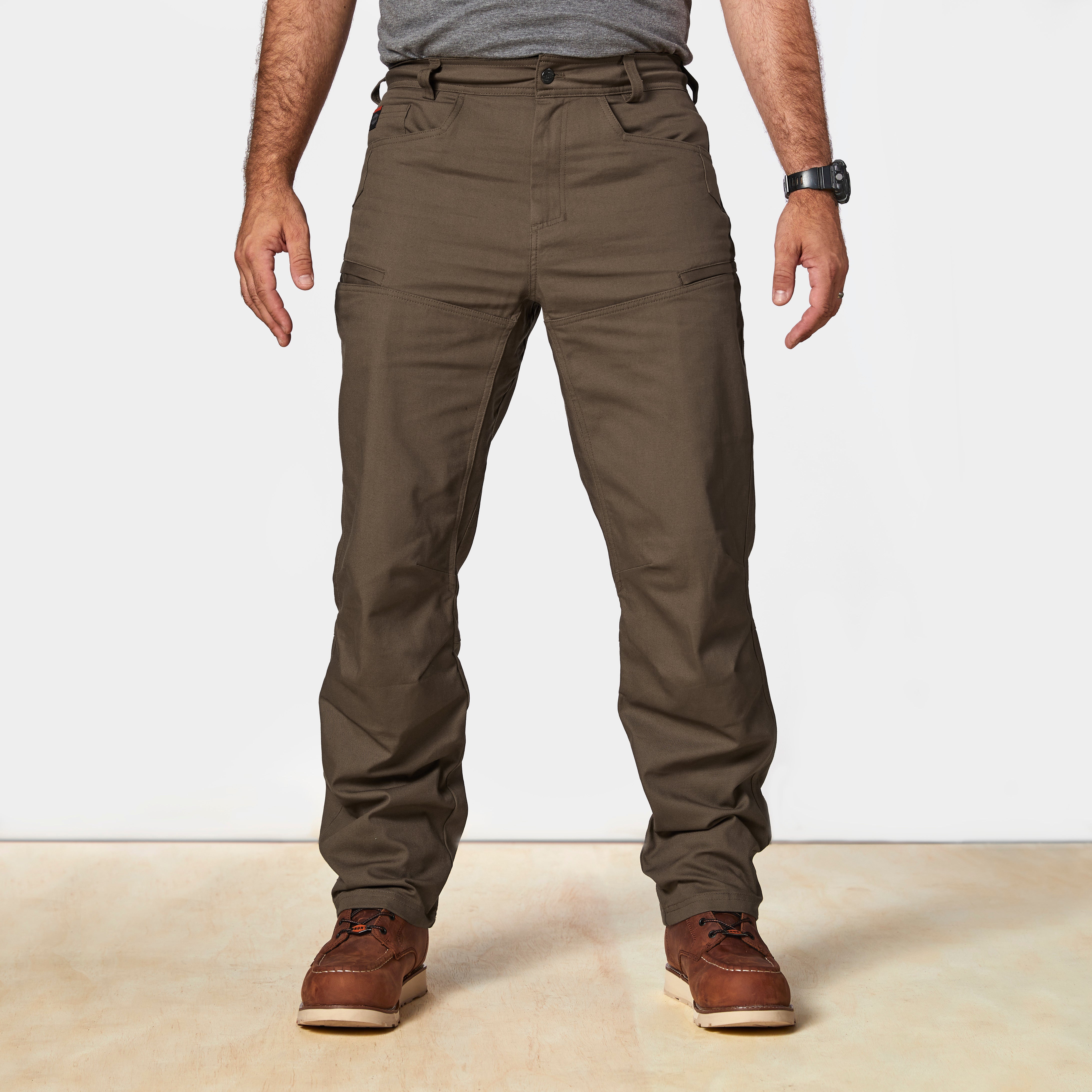 The Martin | Men's Durable Reinforced Work Pants | Brown / 38 / 34 ...