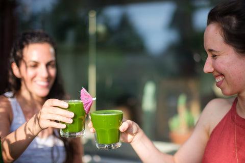 Cheers to Matcha Sodas made with Topo Chico & Mizuba Green Tea! 