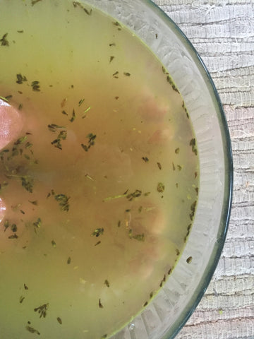 Mizuba Matcha Green Tea Epsom Salt Scrub and Soak. 