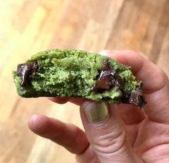 Perfectly Chewy Refined Sugar Free Matcha Green Tea Paleo Cookie Bites