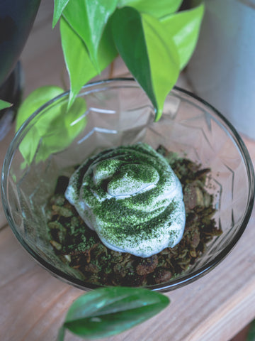 Make easy vegan coconut yogurt matcha green tea granola at home. recipe. 