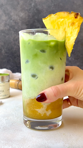 Pineapple Matcha Latte Recipe by Mizuba Tea Co.