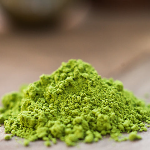 Powdered matcha green tea