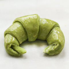 unbaked matcha croissant