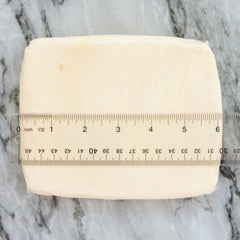 Butter block shaped and measured
